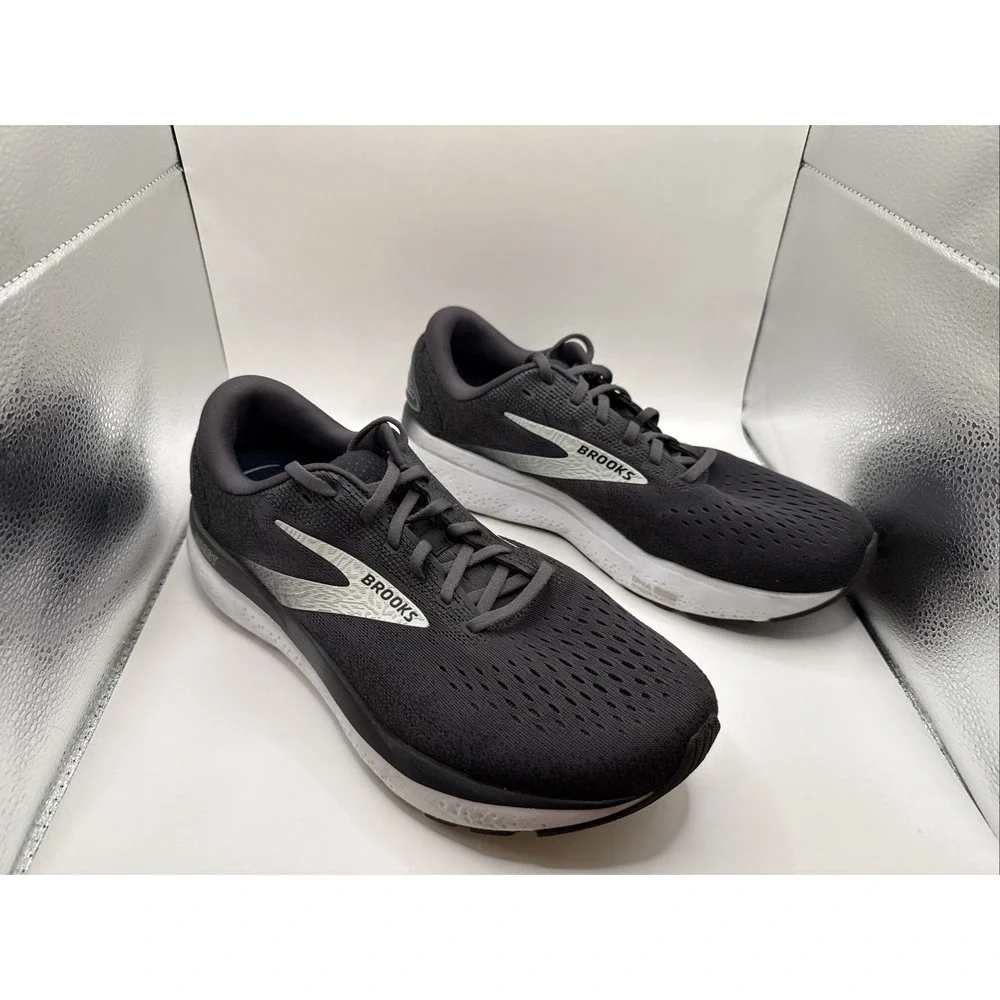 Brooks Men's Ghost 16 Black/Grey/White‎ Athletic Sneakers Shoes Size 11D